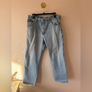 Wrangler Men's Light Blue Regular fit Jeans 36x30